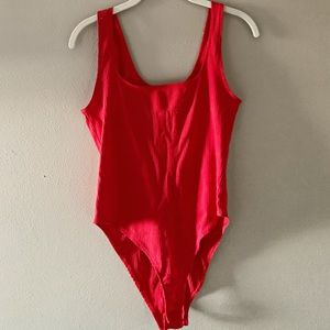 Red bodysuit